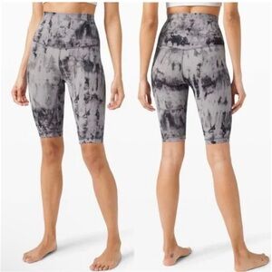 Lululemon Align Gray Tie-Dye Shorts - Sz 4 | 10”